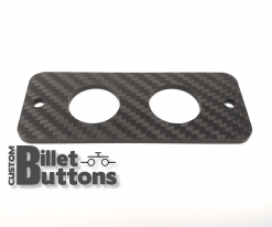 Carbon Fiber Mounting Panel for 19mm Billet Buttons