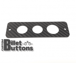 Carbon Fiber Mounting Panel for 22-25mm Billet Buttons