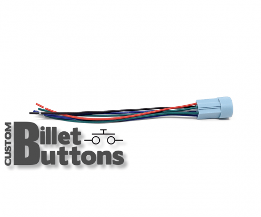 Pigtails Connector for 19-22mm Billet Buttons with RGB LED