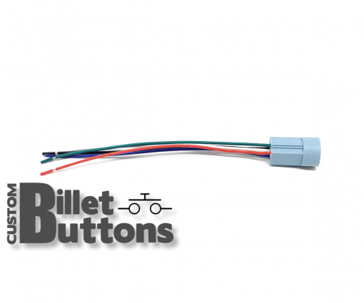 Pigtails Connector for 19-22mm Billet Buttons with LED