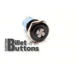 FAN Symbol 16mm Custom Billet Buttons