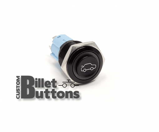 TRUNK POP Symbol 16mm Custom Billet Buttons