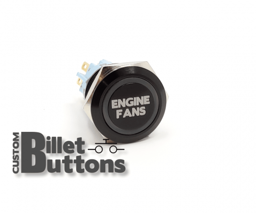 ENGINE FANS 19mm Custom Billet Buttons