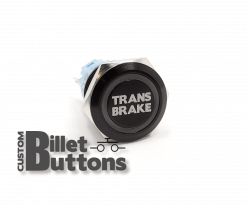 TRANS BRAKE 19mm Custom Billet Buttons