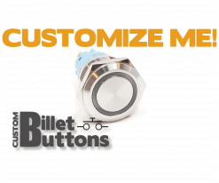 19mm Custom Billet Buttons