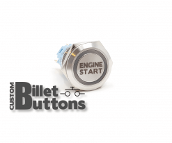 ENGINE START 19mm Custom Billet Buttons