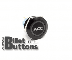 ACC ACCESSORIES 22mm Custom Billet Buttons