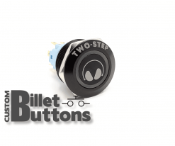 TWO STEP EARMUFF 22mm Custom Billet Buttons