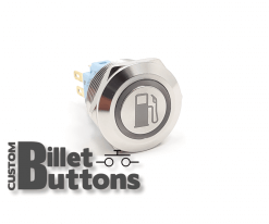 FUEL SYMBOL 22mm Custom Billet Buttons