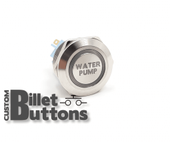 WATER PUMP 22mm Custom Billet Buttons