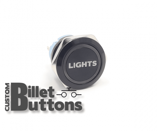 LIGHTS 25mm Custom Billet Buttons