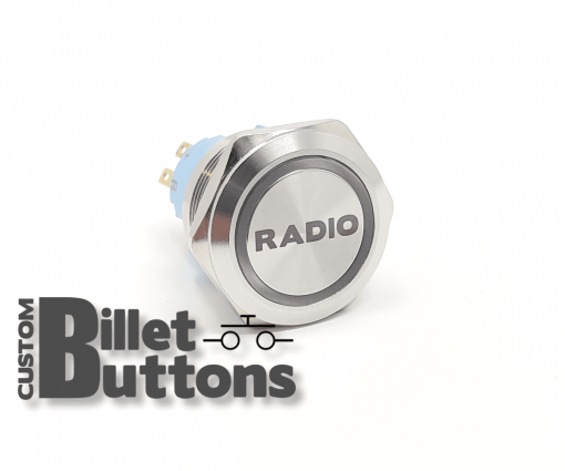 RADIO 25mm Custom Billet Buttons