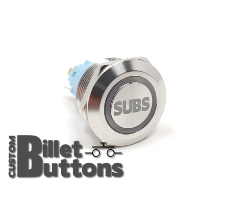 SUBS 22mm Laser Etched Billet Buttons