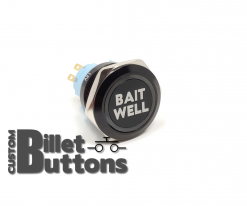 BAIT WELL 25mm Laser Etched Billet Buttons