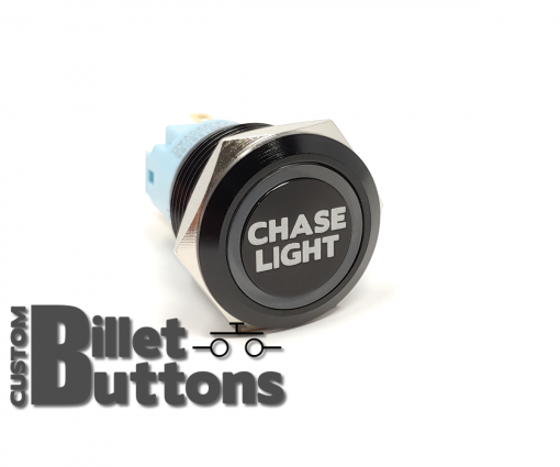 CHASE LIGHT 19mm Laser Etched Billet Buttons