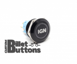 IGN IGNITION 22mm Laser Etched Custom Billet Buttons