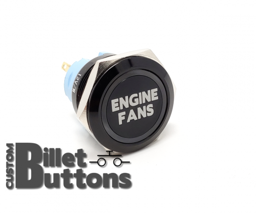 ENGINE FANS 25mm Custom Billet Buttons